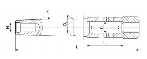 Frézovací trn prodloužený MK4 / 27 mm - DM218